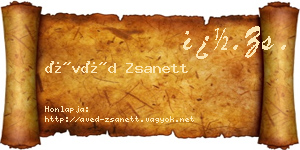 Ávéd Zsanett névjegykártya